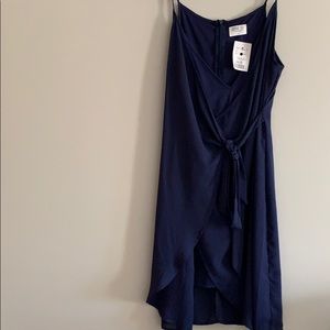 Navy blue wrap dress. Size Small. Never worn.